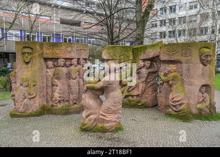 Denkmal von Ingeborg Hunzinger zum Frauenprotesta in der Rosenstraße, Mitte, Berlino, Germania Foto Stock