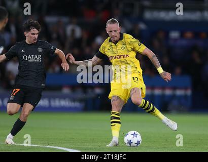 Marius Wolf di Borussia Dortmund. - Paris Saint-Germain/Borussia Dortmund, UEFA Champions League, gruppo F, Parc des Princes, Parigi, Francia. - 19 settembre 2023. Solo per uso editoriale - si applicano le restrizioni DataCo. Foto Stock