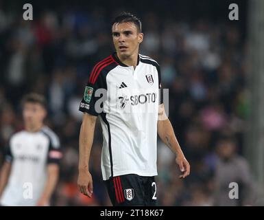 Joao Palhinha di Fulham. - Fulham contro Tottenham Hotspur, EFL Cup, Carabao Cup, 2° turno, Craven Cottage Stadium, Londra, Regno Unito - 29 agosto 2023 solo per uso editoriale - si applicano le restrizioni DataCo Foto Stock