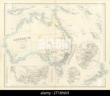 Australia e Nuova Zelanda. Victoria. Monte Alexander goldfields. Mappa SWANSTON 1860 Foto Stock