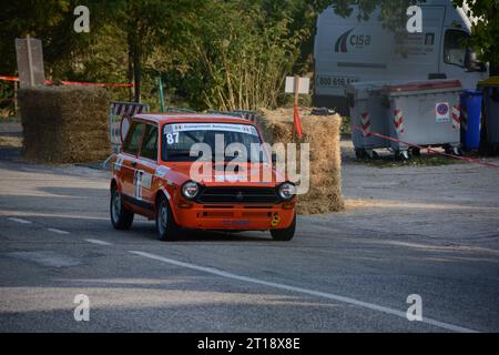 Pesaro , Italia - 06 ott 2023 : autobianchi edizione 112, gara di sprint A san bartolo pesaro Foto Stock