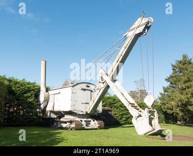 Pala a vapore o escavatore Ruston Bucyrus degli anni '1930 presso il Beamish Museum, Inghilterra Regno Unito Foto Stock