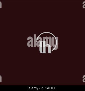 Idee di design monogramma logo LH Initials Illustrazione Vettoriale
