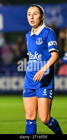 Walton Hall Park, Liverpool, Merseyside, Inghilterra. 11 ottobre 2023. Clare Wheeler #7 di Everton Women, durante Everton Women V Manchester City Women nella fa Women's Continental Tyres League Cup Group B. (Credit Image: ©Cody Froggatt/Alamy Live News) Foto Stock