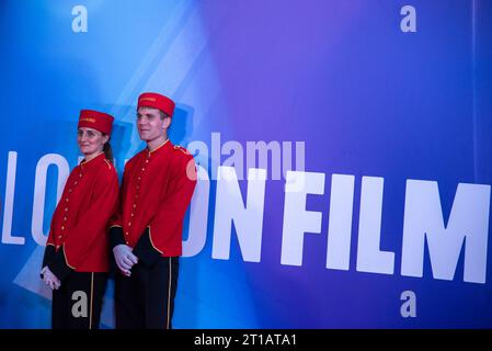 Londra, Regno Unito. 11 ottobre 2023. Gli ospiti assistono alla proiezione di European Premiere e Cunard Gala dei saccheggiatori al BFI London Film Festival in collaborazione con American Express (foto di Loredana Sangiuliano/SOPA Images/Sipa USA) credito: SIPA USA/Alamy Live News Foto Stock