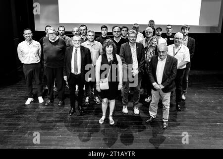 Ambert, Francia. 12 ottobre 2023. Durante il finale de la Coupe de France des Rallyes Ambert 2023, dal 12 al 14 ottobre 2023 ad Ambert, Francia - foto Damien Saulnier/DPPI credito: DPPI Media/Alamy Live News Foto Stock