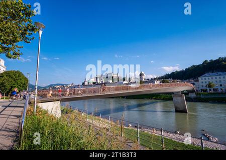 Marko Feingold Steg, Salisburgo, Austria Foto Stock