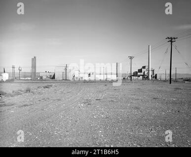 Complesso D-Reactor, area 100-D, costruito durante il progetto Manhattan e la seconda guerra mondiale, Richland, Benton County, Washington, USA, storico record di ingegneria americano Foto Stock