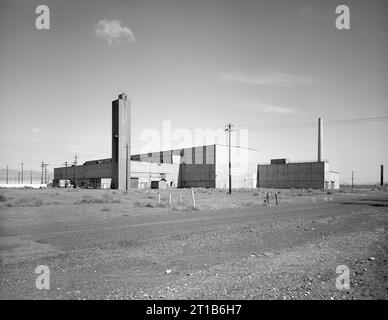 Complesso D-Reactor, area 100-D, costruito durante il progetto Manhattan e la seconda guerra mondiale, Richland, Benton County, Washington, USA, storico record di ingegneria americano Foto Stock