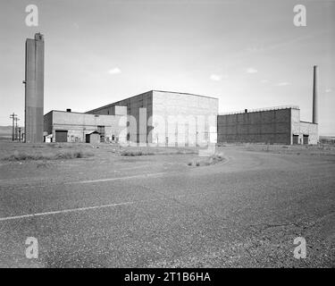 Complesso D-Reactor, area 100-D, costruito durante il progetto Manhattan e la seconda guerra mondiale, Richland, Benton County, Washington, USA, storico record di ingegneria americano Foto Stock