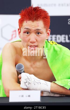 Ariake Arena Tokyo, Giappone. 12 ottobre 2023. Yukinori Oguni, 12 OTTOBRE 2023 - Boxing : 10R Super Bantamweight bout conferenza stampa all'Ariake Arena Tokyo, Giappone. Crediti: Naoki Nishimura/AFLO SPORT/Alamy Live News Foto Stock