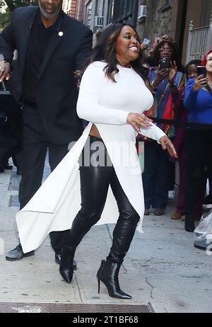 New York, NY, USA. 12 ottobre 2023. Sherri Shepherd visto a New York. 12 ottobre 2023. Credito: RW/Media Punch/Alamy Live News Foto Stock