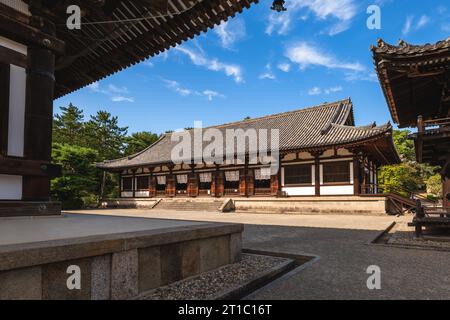 Sala conferenze del tempio Toshodaiji situato a nara, kansai, giappone. Foto Stock