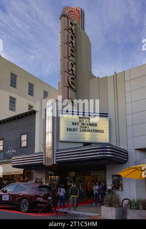 San Rafael, USA. 12 ottobre 2023. Atmosphere alla proiezione di "May December" al 2023 Mill Valley Film Festival all'Outdoor Art Club il 12 ottobre 2023 a Mill Valley, California. Foto: Foto felici/imageSPACE per MVFF/Sipa USA credito: SIPA USA/Alamy Live News Foto Stock