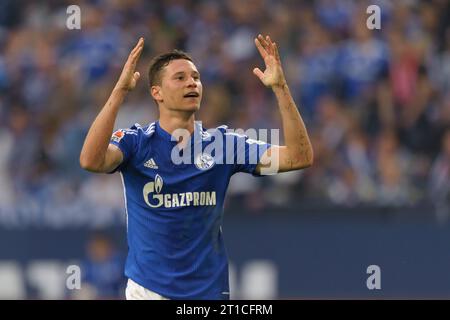 Julian Draxler (10 - FC Schalke 04) FC Schalke 04 - FC Bayern Muenchen 1:1 Fussball Bundesliga Saison 2014/2015 a Gelsenkirchen, Deutschland AM 30.08.2014 Foto Stock