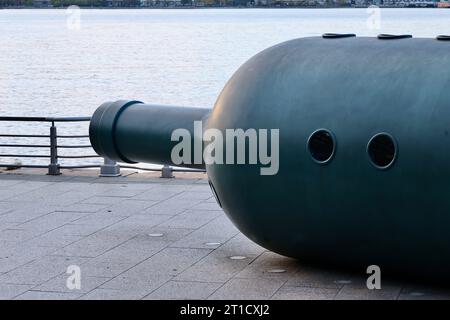 Far West Midtown Manhattan vicino al fiume Hudson Foto Stock