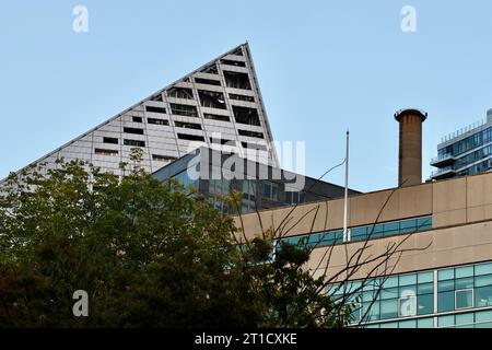 Far West Midtown Manhattan vicino al fiume Hudson Foto Stock