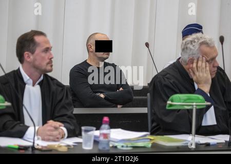 Bruxelles, Belgio. 13 ottobre 2023. L'accusato Jurgen Vanhalst raffigurato durante una sessione plenaria della camera al Parlamento federale a Bruxelles giovedì 22 dicembre 2022. BELGA PHOTO NICOLAS MAETERLINCK Credit: Belga News Agency/Alamy Live News Foto Stock