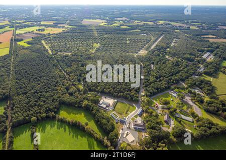 Luftbild, Munitionsversorgungszentrum West, Wulfen, Dorsten, Ruhrgebiet, Nordrhein-Westfalen, Deutschland ACHTUNGxMINDESTHONORARx60xEURO *** Vista aerea, centro di rifornimento di munizioni ovest, Wulfen, Dorsten, zona della Ruhr, Renania settentrionale-Vestfalia, Germania ATTENTIONxMINESTHONORARx60xEURO credito: Imago/Alamy Live News Foto Stock