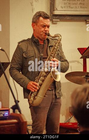 Brandon Allen, Brandon Allen Turrentine Project, St. Andrews Church, Hove, East Sussex, maggio 2023. Foto Stock