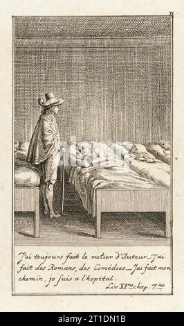 Illustrazione per "Gil Blas" di le Sage, 1783. Foto Stock