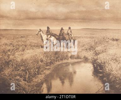 The Three Chiefs-Piegan, stampato nel 1900. Foto Stock