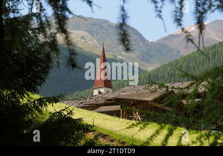 Vicino a St Gertrude nell'alto Ultental, alto Adige, Italia Foto Stock