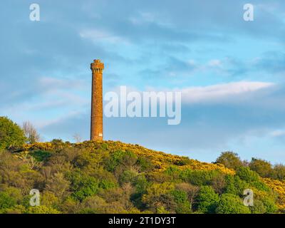 Monumento vittoriano in cima alla collina, monumento Hopetoun, Byres Hill, East Lothian, Scozia, REGNO UNITO Foto Stock