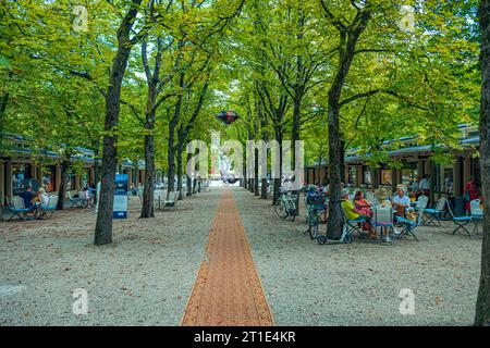 Giardino termale a Baden-Baden, Baden-Wuerttemberg, Germania Foto Stock