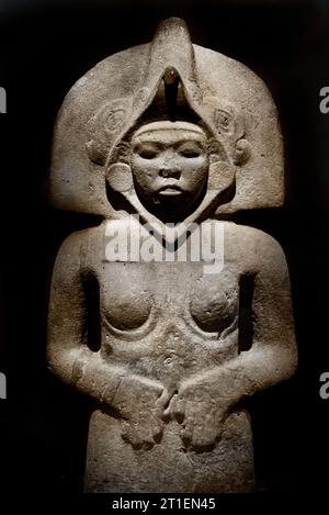 Statua simbolo di fertilità da Tepetzintla. Civiltà mesoamericana Museo antropologico Nazionale di città del Messico Foto Stock