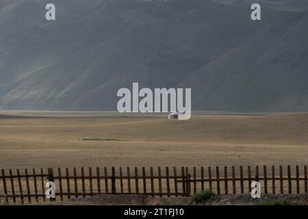 Paesaggio delle steppe mongole Foto Stock