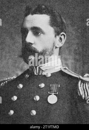 Ammiraglio Sir Percy Moreton Scott, i baronetto GCB KCVO (10 luglio 1853 – 18 ottobre 1924). Didascalia Capitano Percy Scott C.B.. Foto Stock