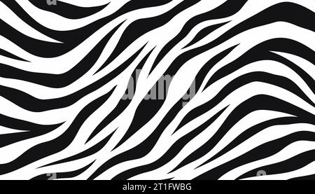 sfondo motivo pelle zebra. Illustrazione vettoriale Illustrazione Vettoriale