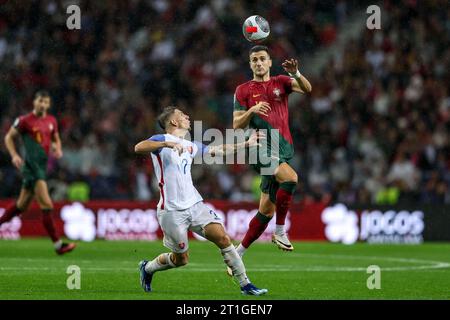 Dragon Stadium, Porto, Portogallo. 13 ottobre 2023. Diogo Dalot al Portogallo vs Eslováquia - qualificazione Euro 2024, fase a gironi, gruppo J. Foto Stock