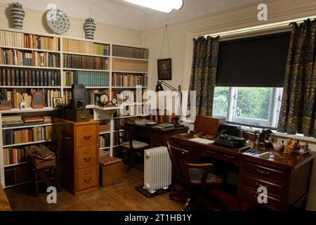 Studio di George Bernard Shaw, Shaw's Corner, Ayot St Lawrence, vicino Welwyn, Hertfordshire, Inghilterra, Regno Unito Foto Stock