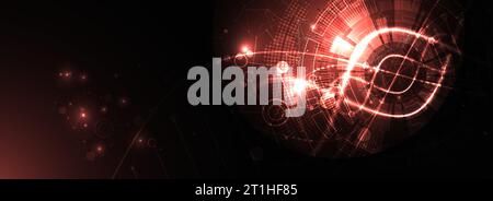 Modello scientifico, sfondo o banner con molecole di DNA. Illustrazione Vettoriale