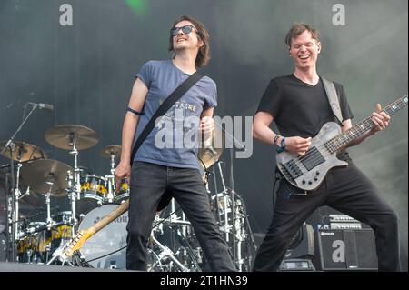 17 giugno 2023: I Porcupine Tree si esibiscono all'Hellfest Open Air Festival Foto Stock