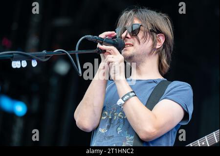 17 giugno 2023: I Porcupine Tree si esibiscono all'Hellfest Open Air Festival Foto Stock