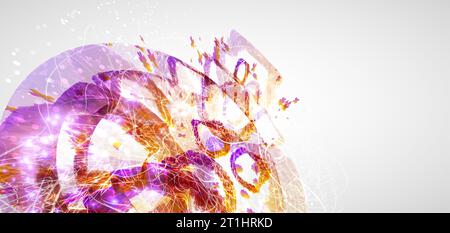 Sfondo astratto con forme caotiche. Illustrazione vettoriale. Illustrazione Vettoriale