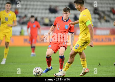 Alexandru Musi capitano della Romania U20 Football Team e Devine #11 durante la partita Romania U20 vs Inghilterra U20,12.10.2023 /Cristi Stavri Foto Stock