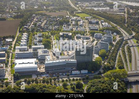 Luftbild, Stadtkrone-Ost Baustelle mit Neubau, Direktion continentale, Schüren, Dortmund, Ruhrgebiet, Nordrhein-Westfalen, Deutschland ACHTUNGxMINDESTHONORARx60xEURO *** Vista aerea, City Crown East cantiere con nuovo edificio, direzione continentale, Schüren, Dortmund, Ruhr, Renania settentrionale-Vestfalia, Germania ATTENTIONxMINESTHONORARx60xEURO Foto Stock