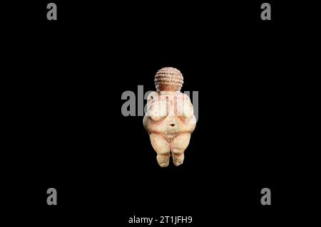 Vienna, Austria. Venere di Willendorf, 29.500 anni fa, nel Museo di storia naturale di Vienna Foto Stock