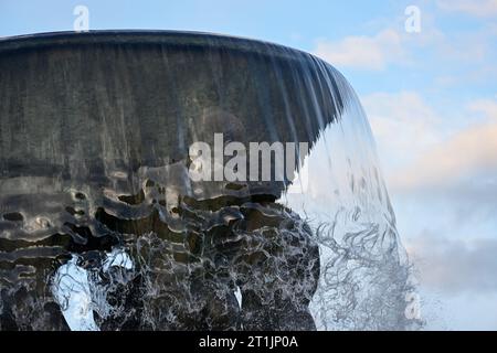 Famosa fontana nel Vigeland Park Oslo scattata nel luglio 2023 Foto Stock