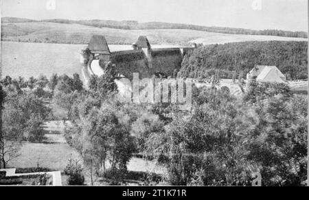 Funzionamento punire (l' Dambusters Raid) 16 - 17 maggio 1943 gli obiettivi: la Diga Moehne prima della guerra (da direzione est). Foto Stock