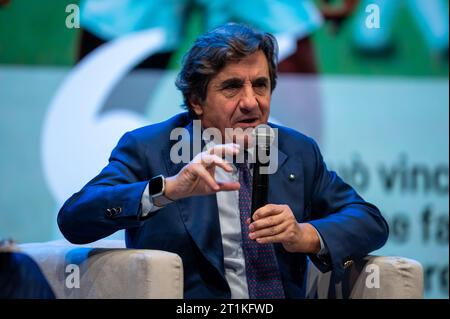 Trento, Italia. 14 ottobre 2023. Urbano Roberto Agostino Cairo (imprenditore, editore, manager sportivo e business manager italiano, presidente del Torino Football Club) durante il Festival dello Sport 2023, Sport Festival, eventi sportivi a Trento, Italia, 14 ottobre 2023 crediti: Agenzia fotografica indipendente/Alamy Live News Foto Stock