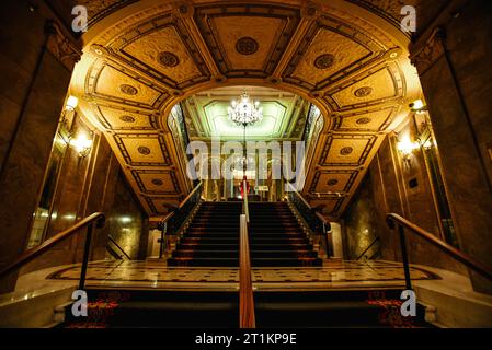 La sala d'ingresso del Beacon Grand Hotel in Union Square - San Francisco, California Foto Stock