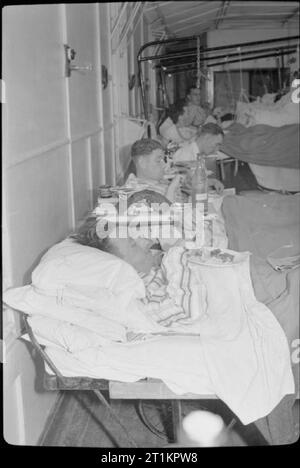 Riabilitazione di soldati britannici dalla Normandia - il lavoro di Robert Jones e Dame Agnes Hunt Orthopedic Hospital, Oswestry, Shropshire, Inghilterra, Regno Unito, 1944. Foto Stock