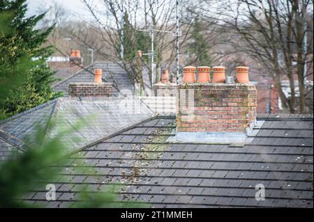 Council Houses a Burnage, Manchester Foto Stock