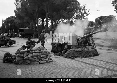 RIVIVI LA fiera DELLA STORIA, mostra di storia militare della seconda guerra mondiale a Ifema Madird, 14 ottobre 2023, Spagna. Foto Stock