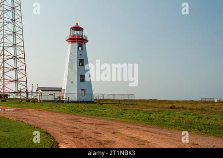 Faro di North Cape   stagno di Seacow, Prince Edward Island, CAN Foto Stock